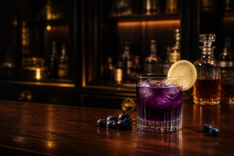 Explosion de Saveurs : Cocktail Myrtille et Citron Acidulé