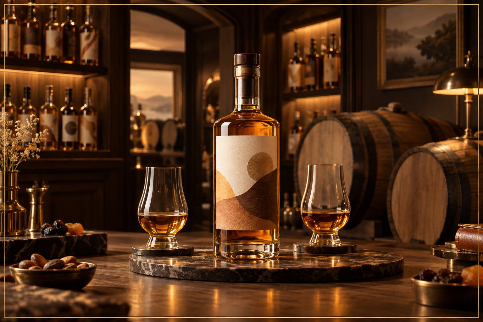 Illustration éditoriale du sujet : Aberlour 12 ans : Single Malt Speyside vieilli en double fût pour une expérience unique