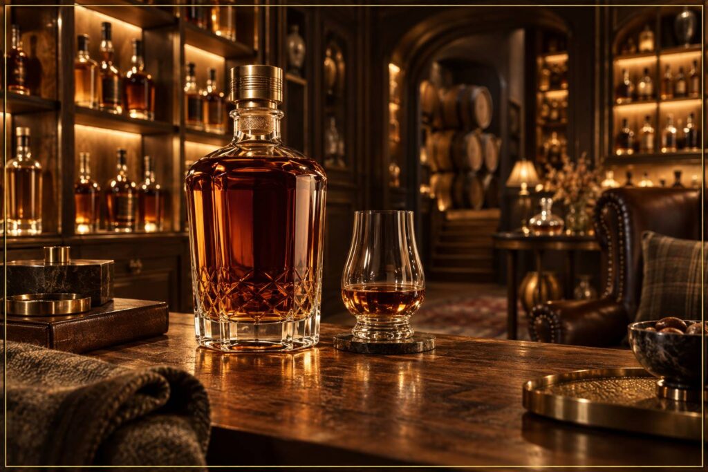 Illustration éditoriale du sujet : Chivas Regal : L'Excellence Vieillie 25 Ans du Scotch Whisky Blend