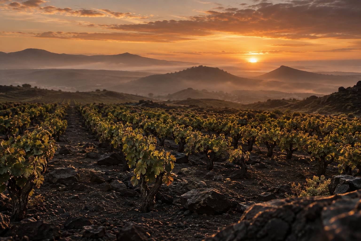 Verre de vin rouge sur une table en pierre avec grappes de raisins noirs