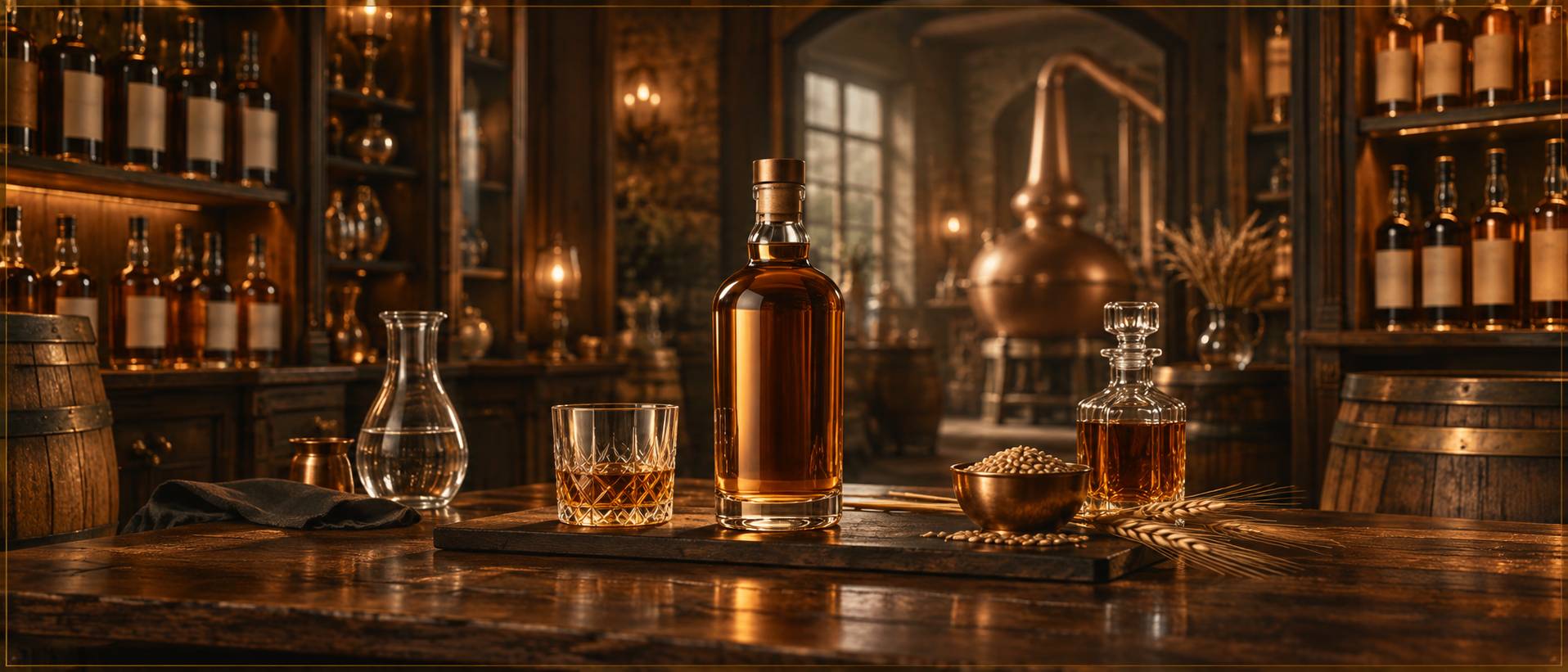 Illustration éditoriale du sujet : Whiskey Irlandais : L'Art et la Tradition de l'Uisce Beatha Écossaise